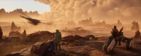 Sandstorm in the distance