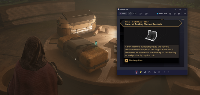 loot item and return to Derek Chinara