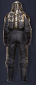 Masculine Tactical Radiation Suit Back