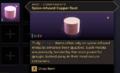 Inventory icon showing Spice-infused Copper Dust as a glowing cylindrical stack of copper material surrounded by sparkling particles.
