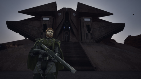 A wiki player wielding the Atreides Battle Rifle