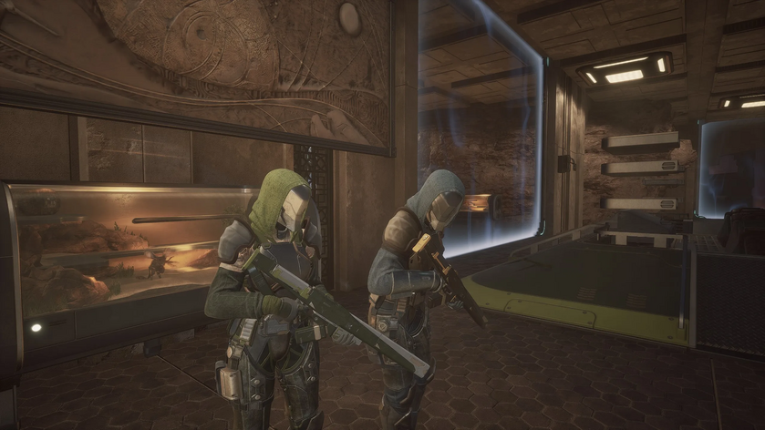 A wiki player wielding the Atreides Battle Rifle