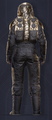 Feminine Tactical Radiation Suit Back